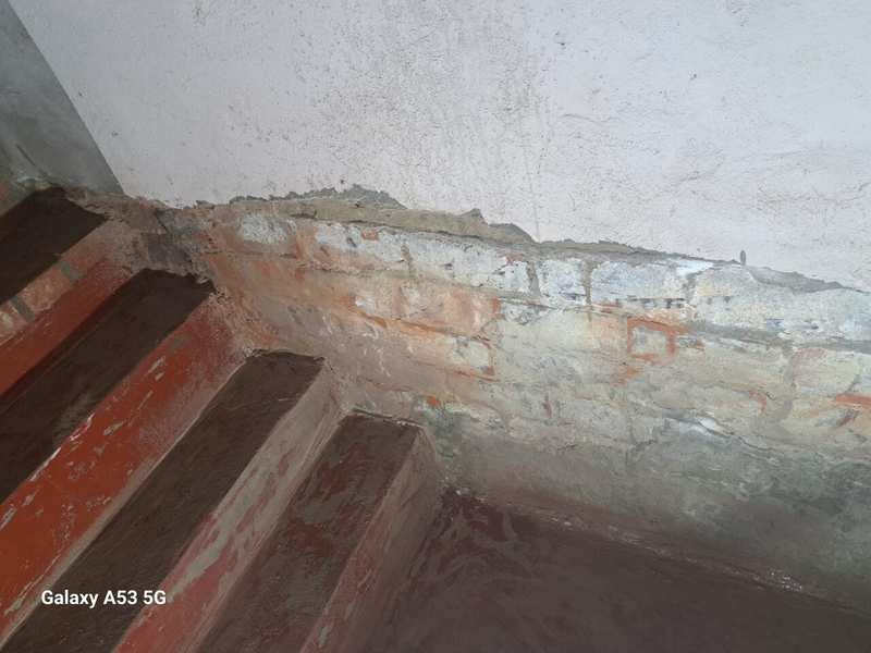 Kelderdichting - trap en muur hersteld